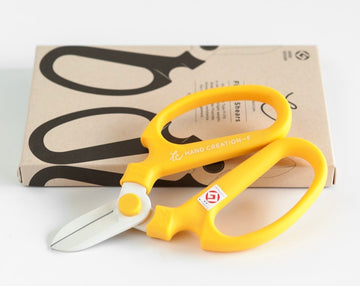 Sakagen Flower Scissors Yellow