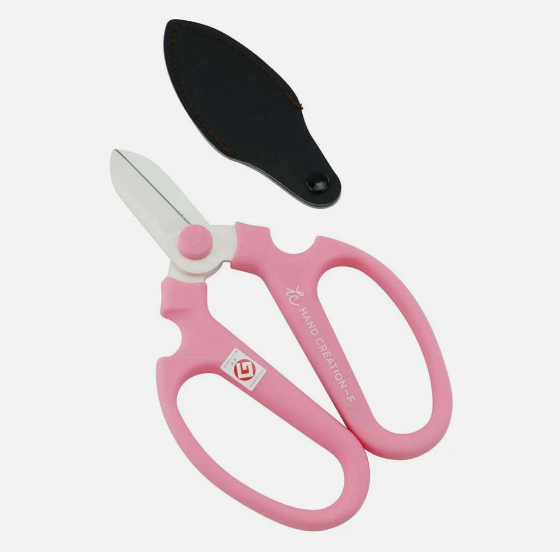 Lefty's Flower Scissors Hand Creation F-170 Pink/Left Handed Florist Scissors Sakagen flower scissors left-handed