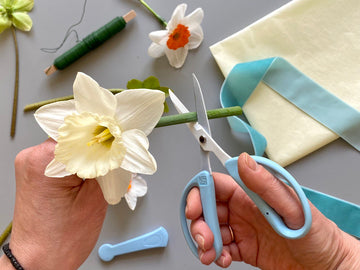 Chikamasa Scissors for flower arrangement (Blue) CRI-360SFB