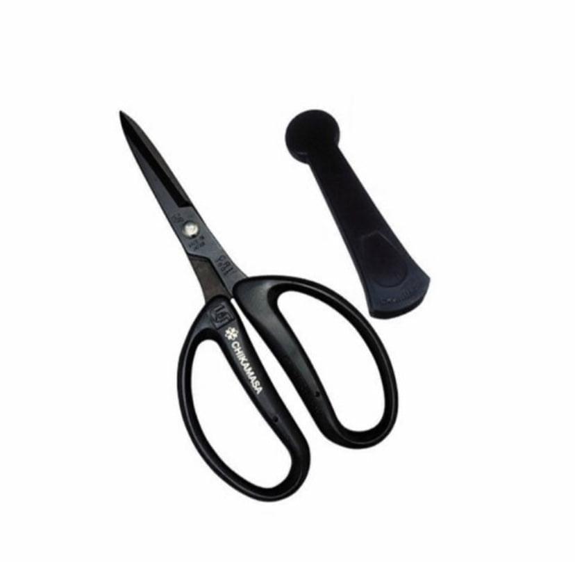 Chikamasa Scissors for flower arrangement, gardening and craft work (Black) CRI-360SFBK